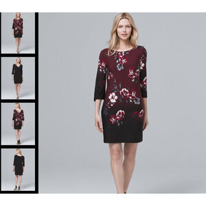 NWT White house Black Market Reversible V-Neck Shift Dress  - S